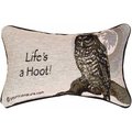 Manual Woodworkers & Weavers Manual Woodworkers & Weavers TWAOWL 12.5 x 8.5 in. Advice from a Owl Throw Pillow TWAOWL